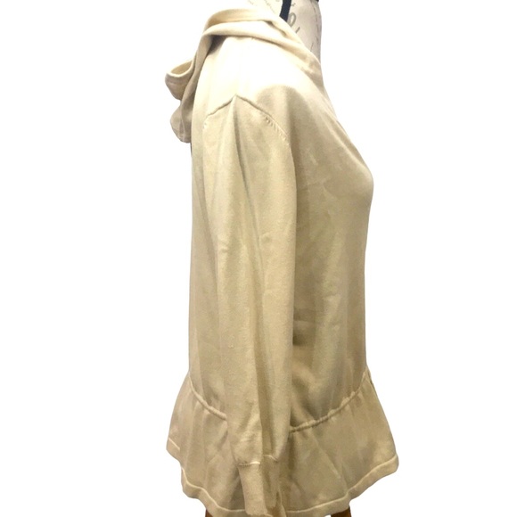 Faded Glory Beige V-Neck Pullover Hoodie Size XL (16/18) - Picture 3 of 5